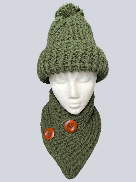 Set Bufanda Cuello y Gorro