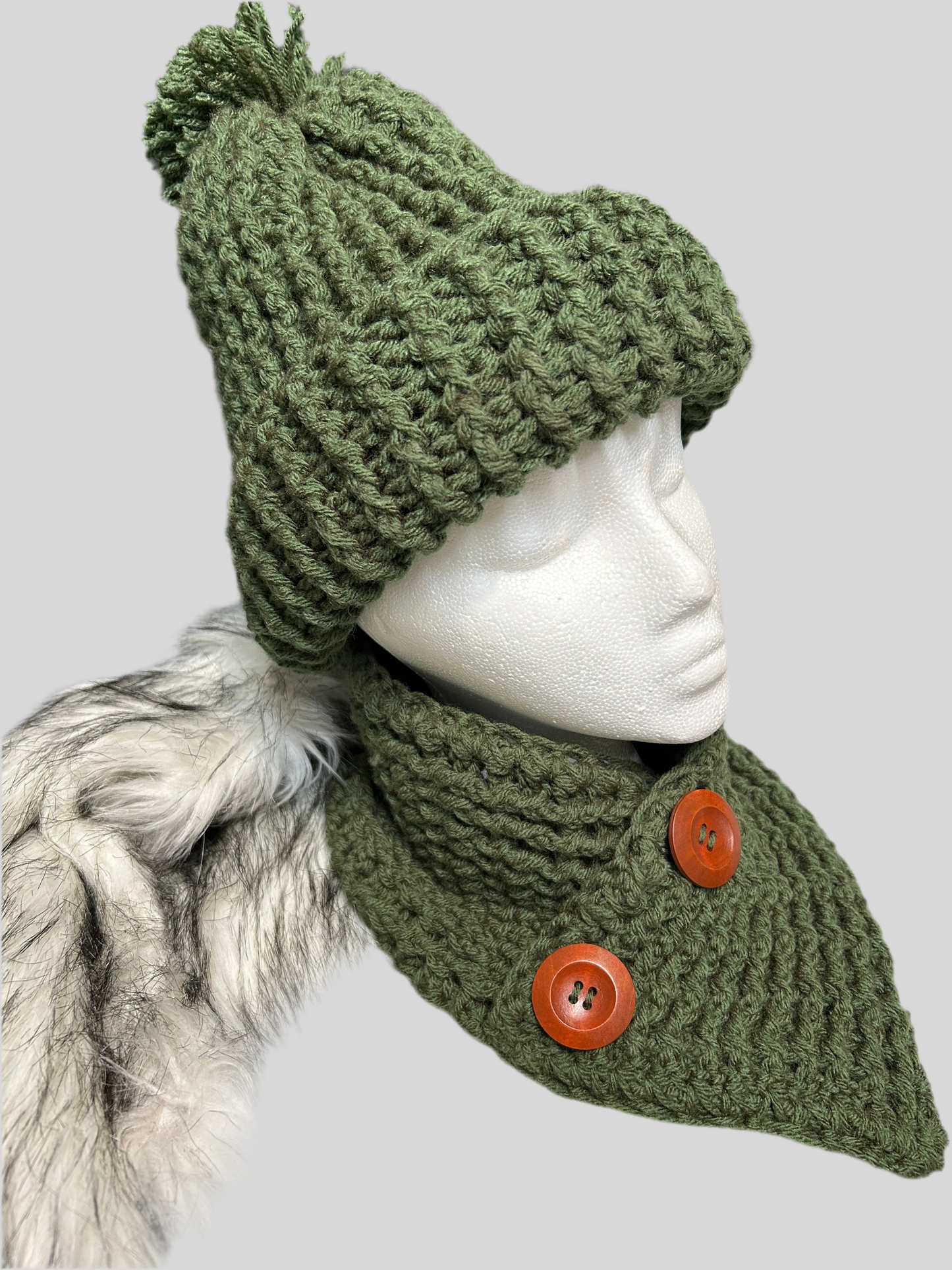 Set Bufanda Cuello y Gorro