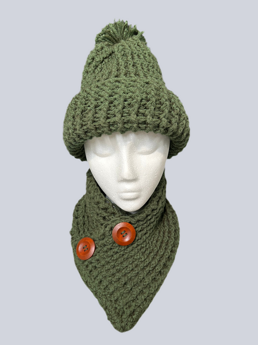 Set Bufanda Cuello y Gorro